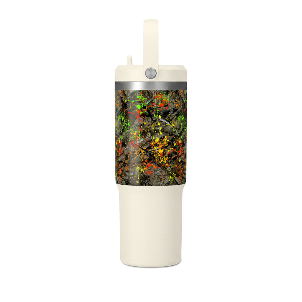 Camouflage Paint Splatter Nomad Tumbler 32oz