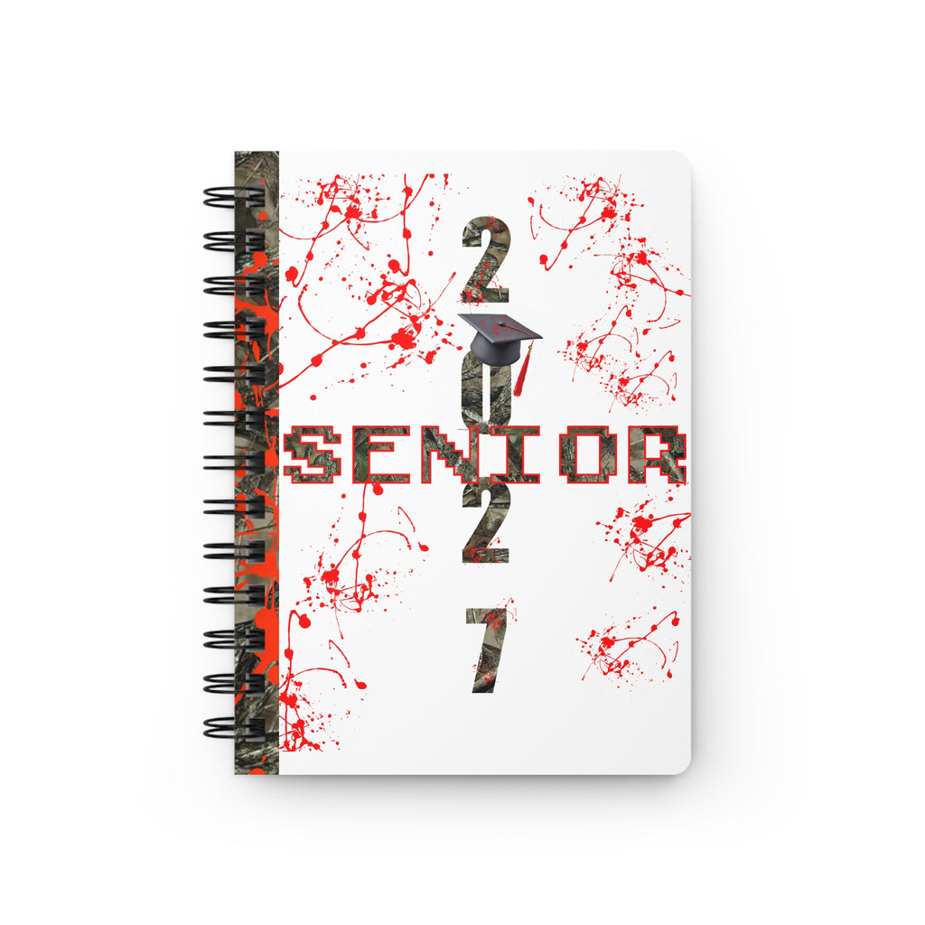 Camo/Red Splatter Spiral Bound Journal | Grad Collection
