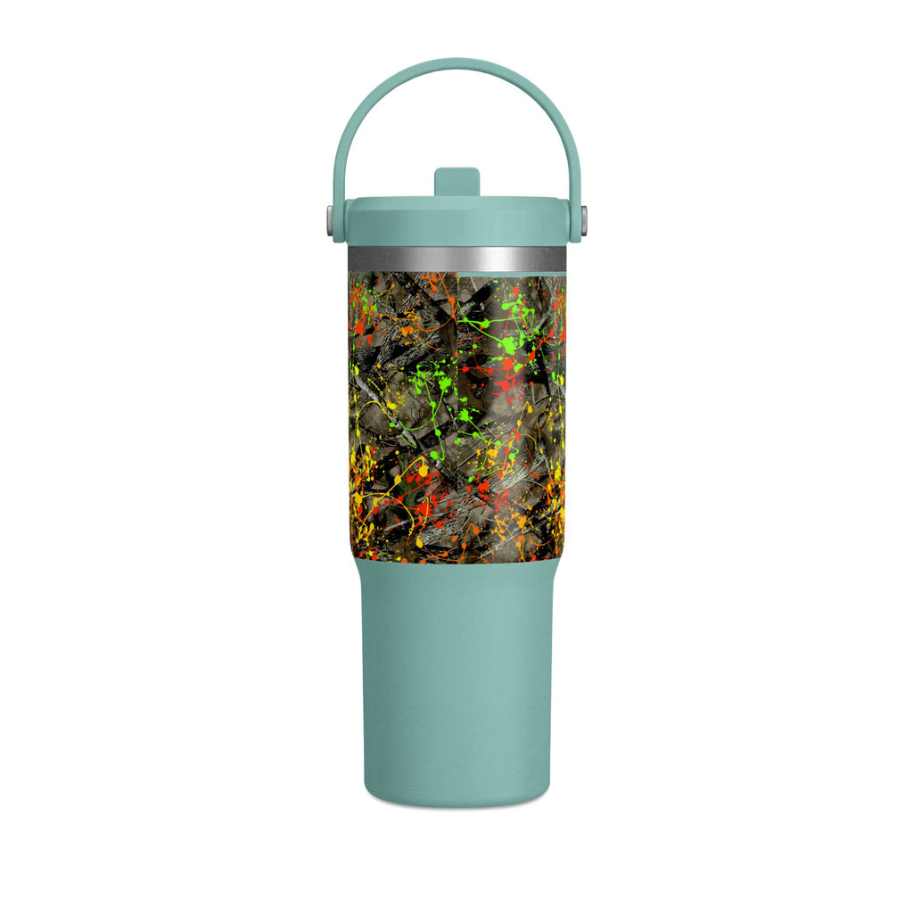 Camouflage Paint Splatter Nomad Tumbler 32oz | Grad Collection