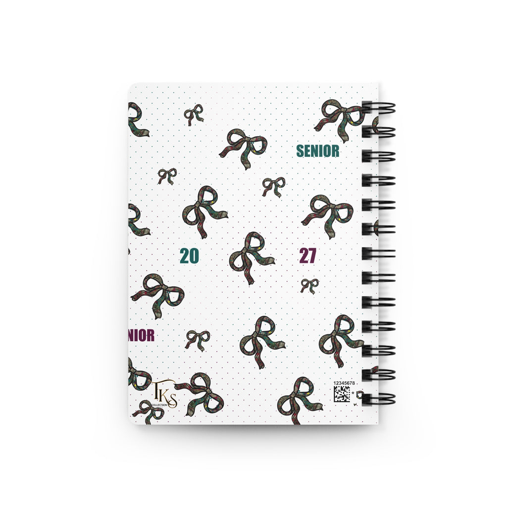 Polka Dot Bow Spiral Journal — Grad Collection