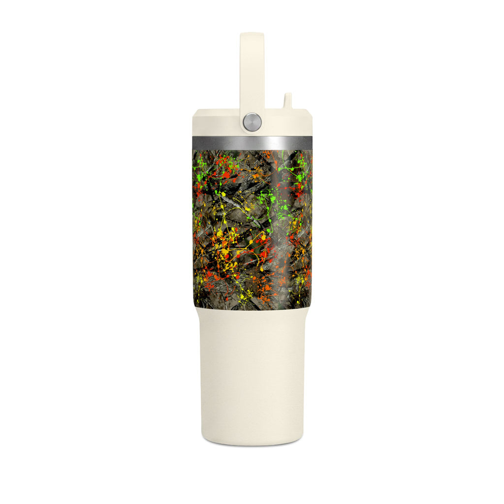 Camouflage Paint Splatter Nomad Tumbler 32oz