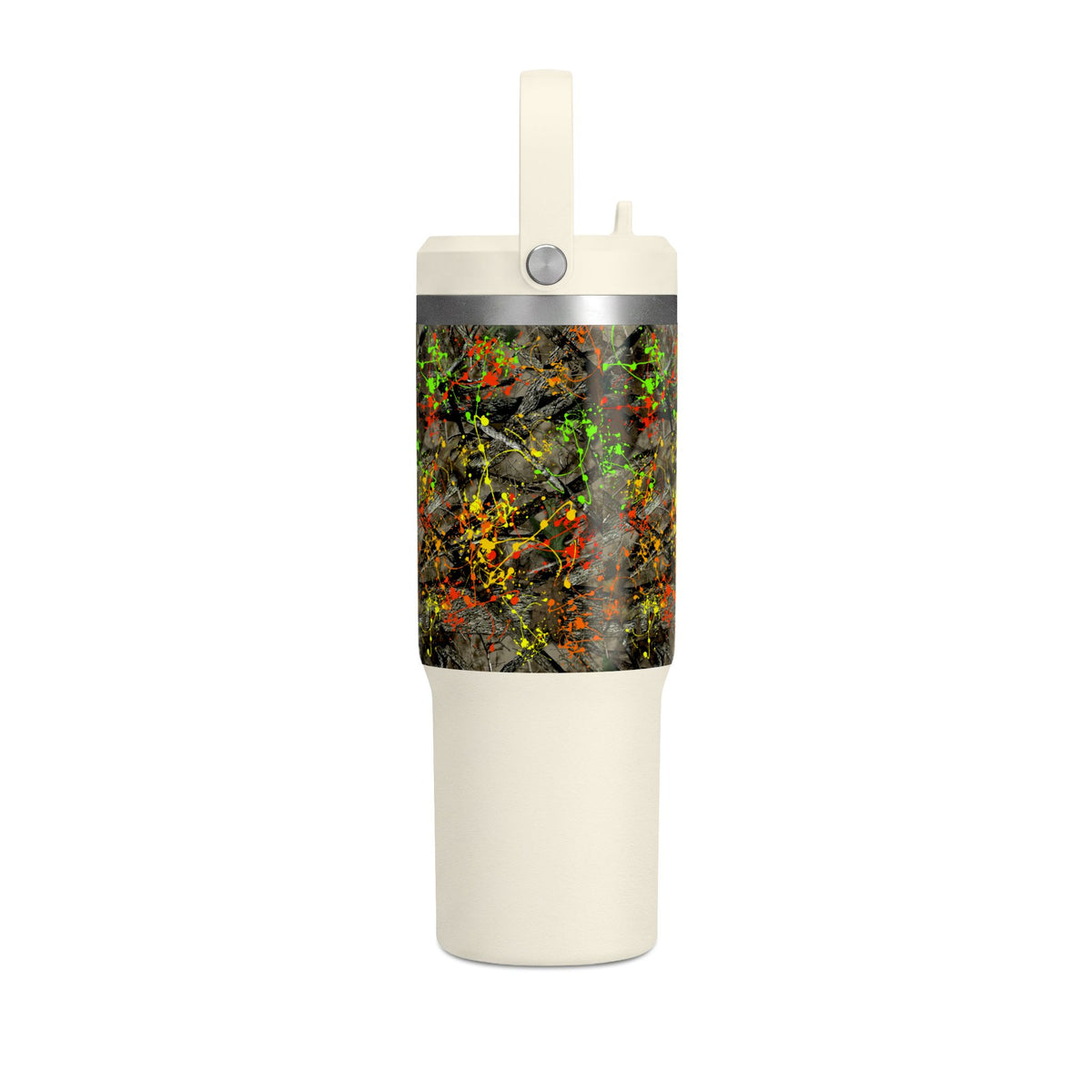 Camouflage Paint Splatter Nomad Tumbler 32oz