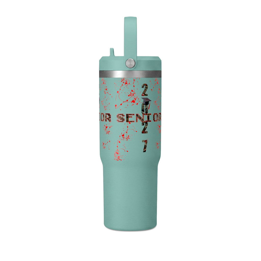 Camo/Red Splatter Camo Nomad Tumbler 32oz | Grad Collection