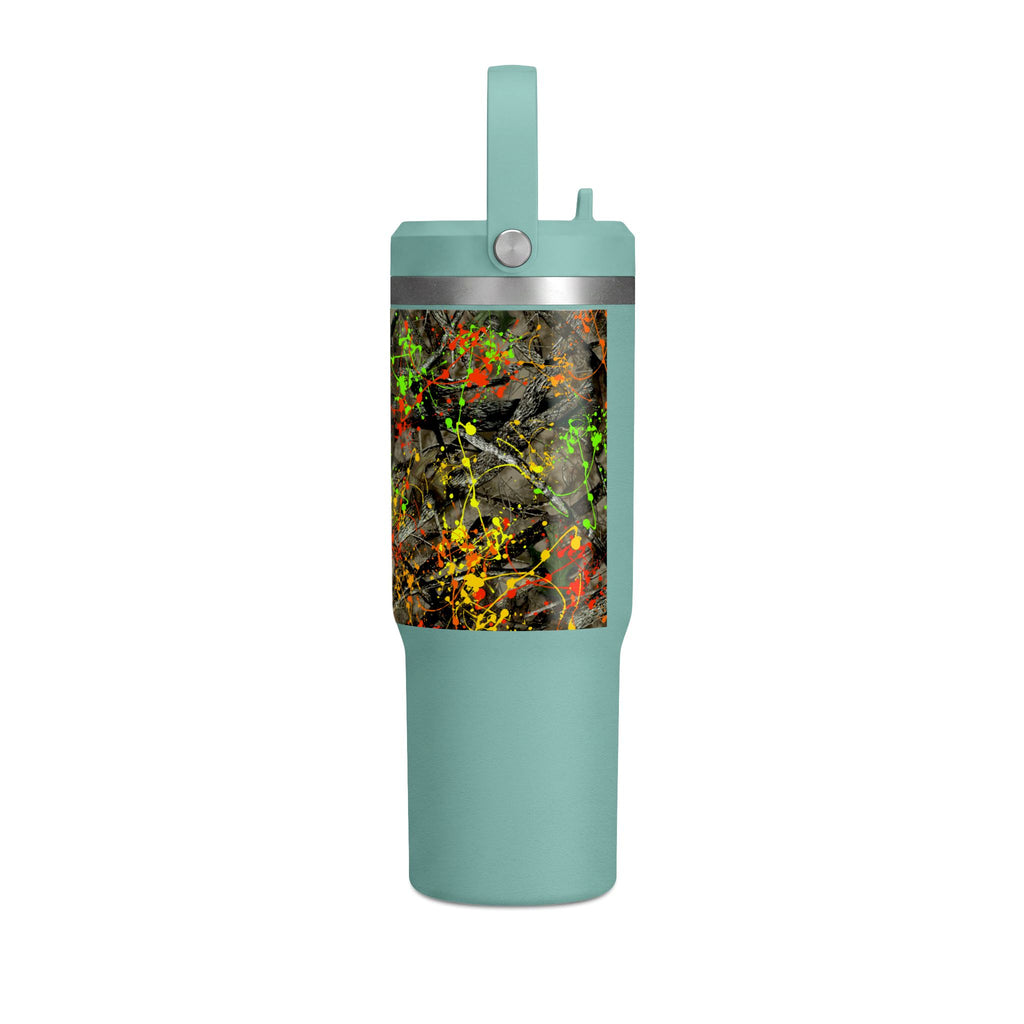 Camouflage Paint Splatter Nomad Tumbler 32oz | Grad Collection