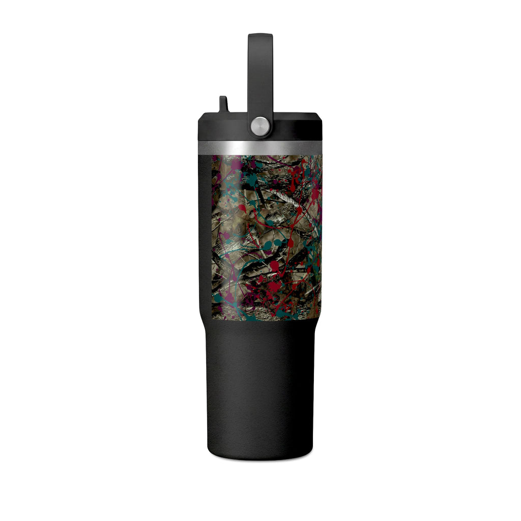 Camouflage Paint Splatter Tumbler 32oz | Grad Collection