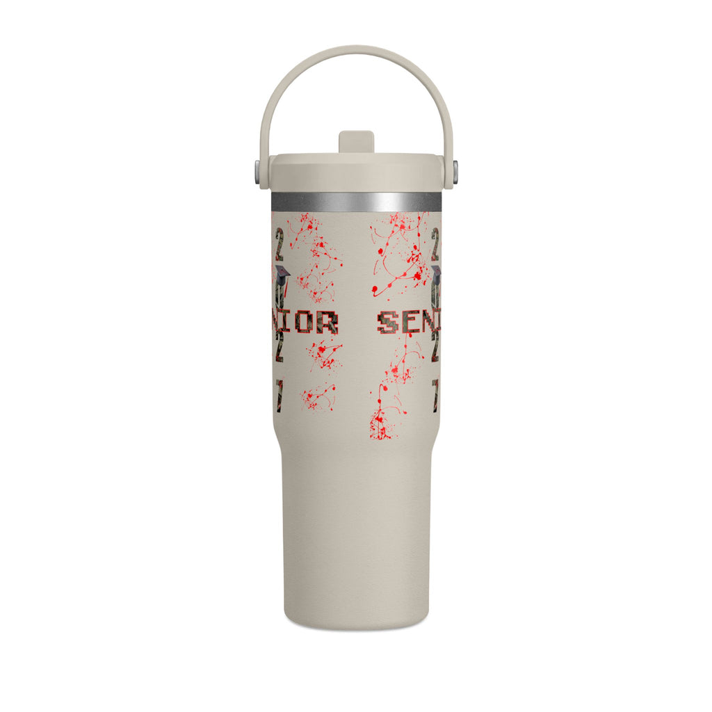 Camo/Red Splatter Camo Nomad Tumbler 32oz | Grad Collection