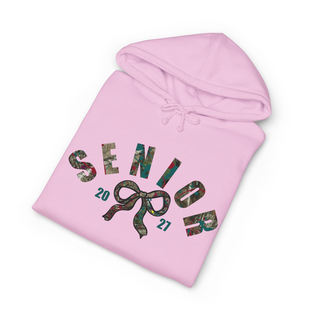 Senior 2027 Camo Bow Hoodie — Grad Collection