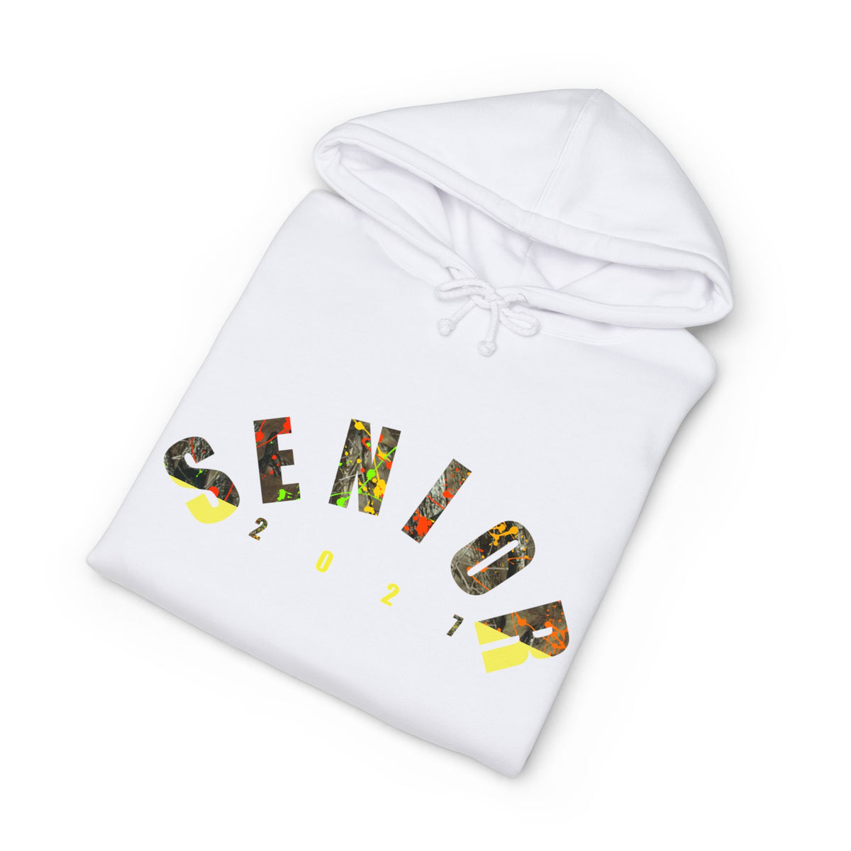 Senior Camo Lettering 2027 Hoodie — Grad Collection