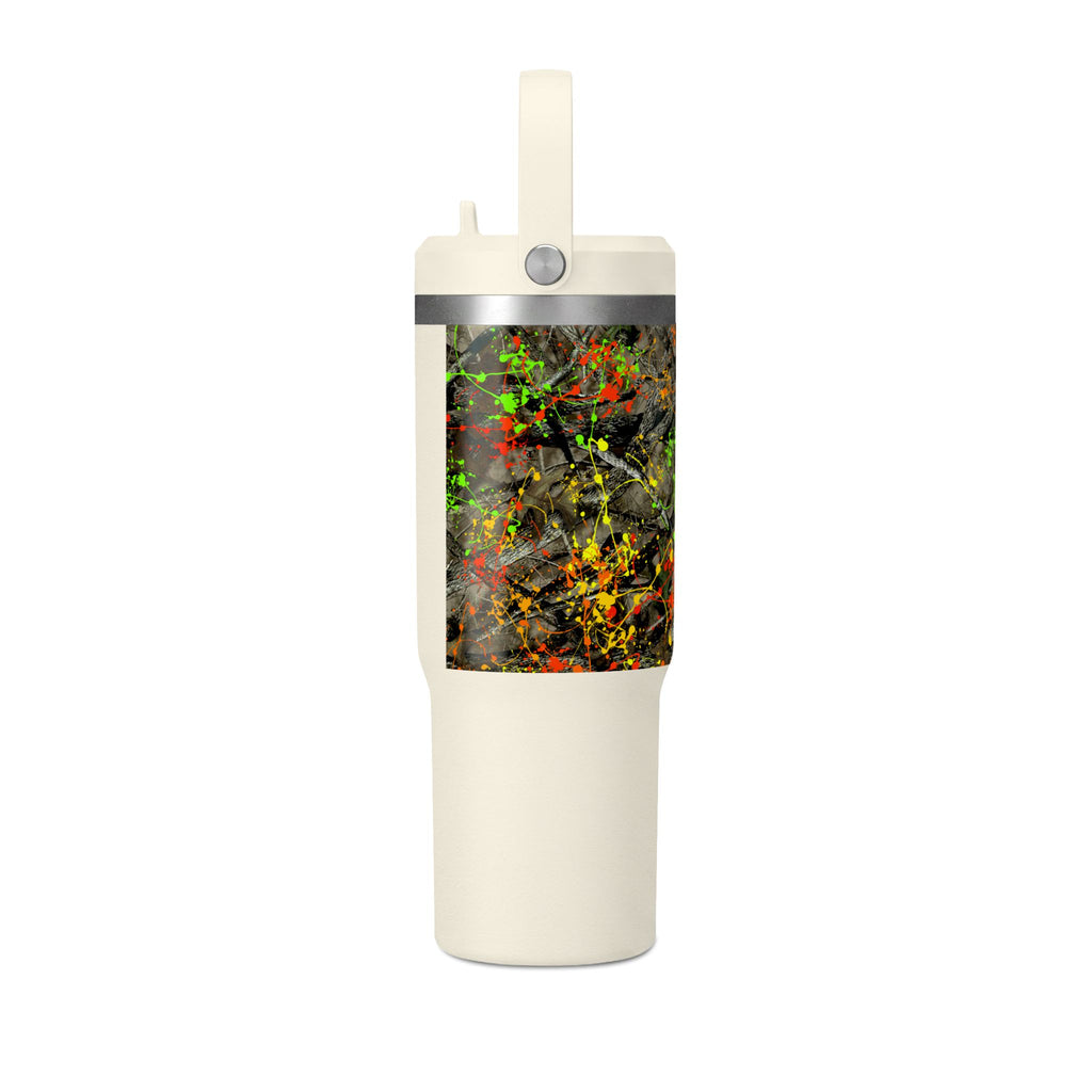 Camouflage Paint Splatter Nomad Tumbler 32oz | Grad Collection