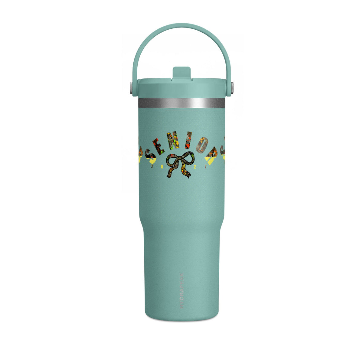 Camo/Yellow Polka Dot Bow Nomad Tumbler — Grad Collection