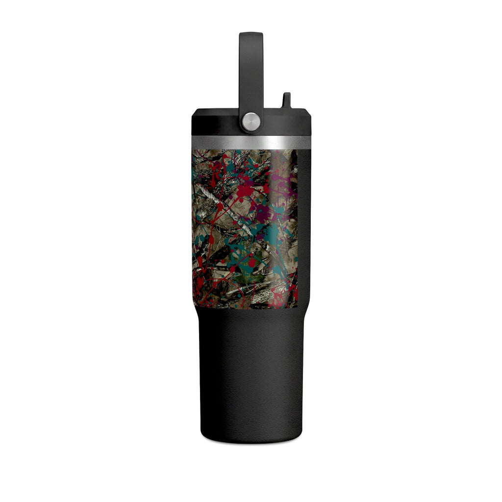 Camouflage Paint Splatter Tumbler 32oz | Grad Collection