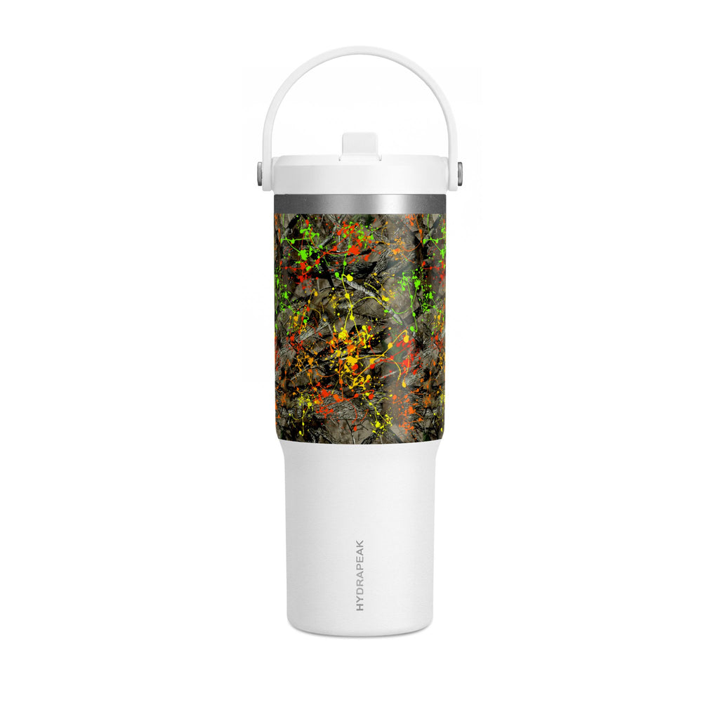 Camouflage Paint Splatter Nomad Tumbler 32oz