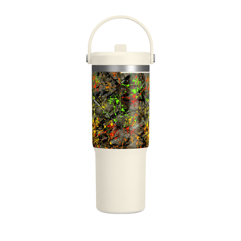 Camouflage Paint Splatter Nomad Tumbler 32oz | Grad Collection
