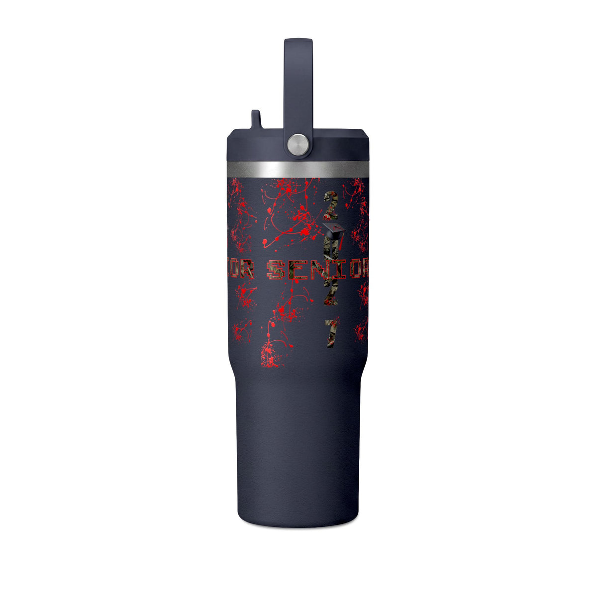 Camo/Red Splatter Camo Nomad Tumbler 32oz | Grad Collection