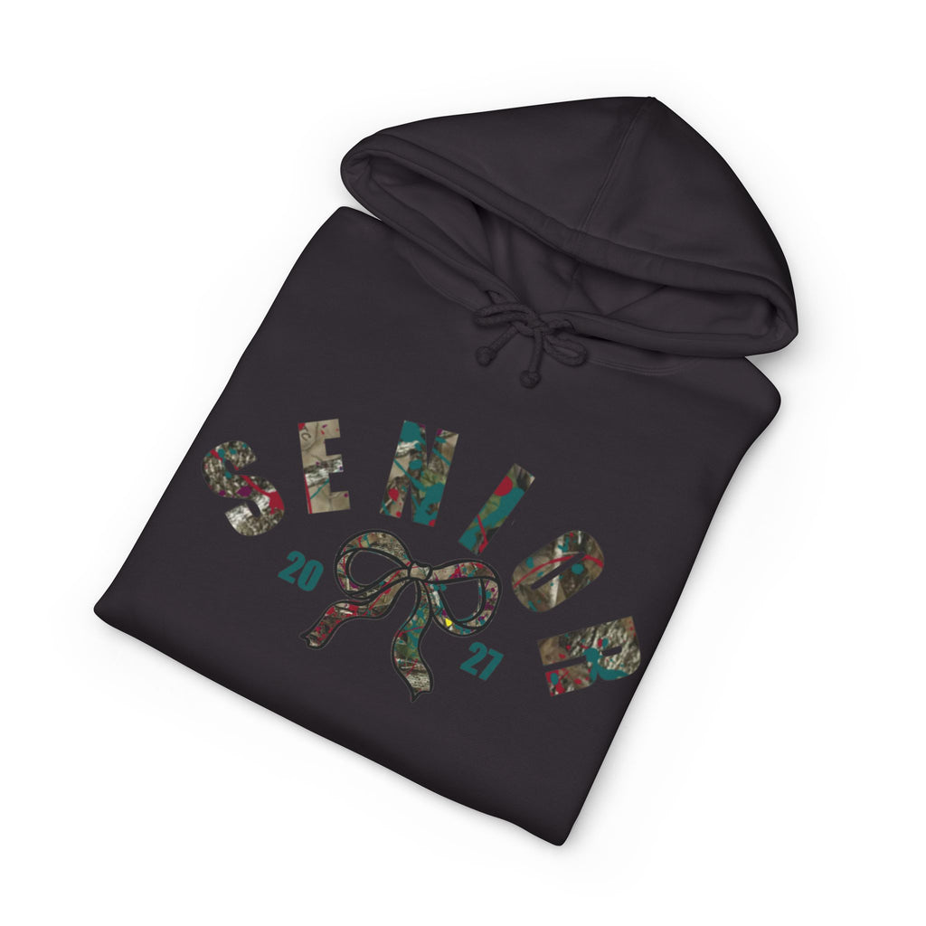 Senior 2027 Camo Bow Hoodie — Grad Collection